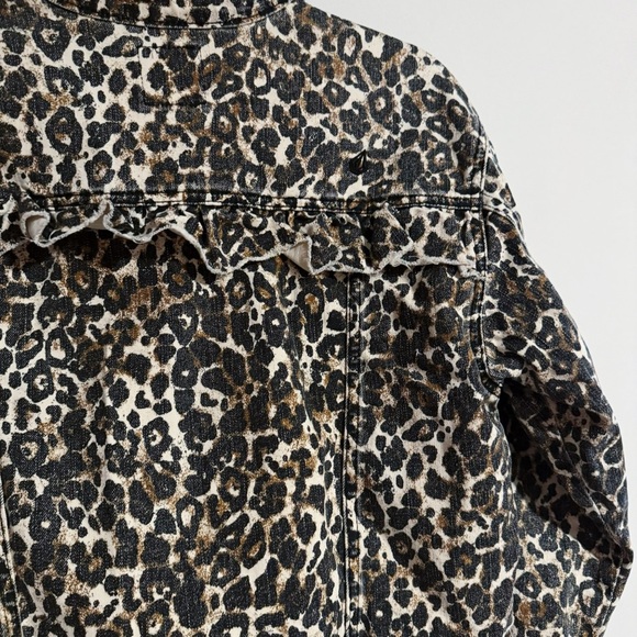 Volcom - Leopard Print Denim Crop Jacket - Picture 7 of 7